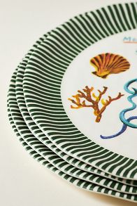 Slide View: 2: Nathalie Lete By the Sea Melamine Dinner Plate