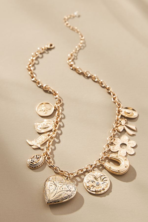 Vista diapositiva: 1: Chunky Western Charm Necklace