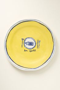 Slide View: 1: The Original Tinned Fish Candle Stoneware Dessert Plate