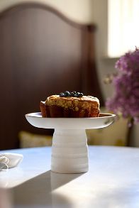 Slide View: 1: Samba Acacia Wood Cake Stand