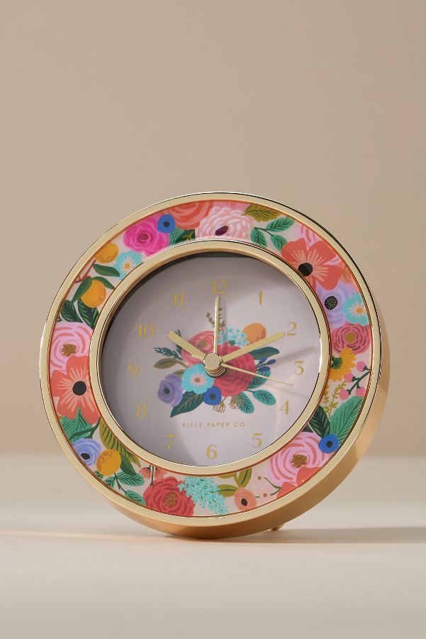 Slide View: 1: Rifle Paper Co. Garden Party Clock