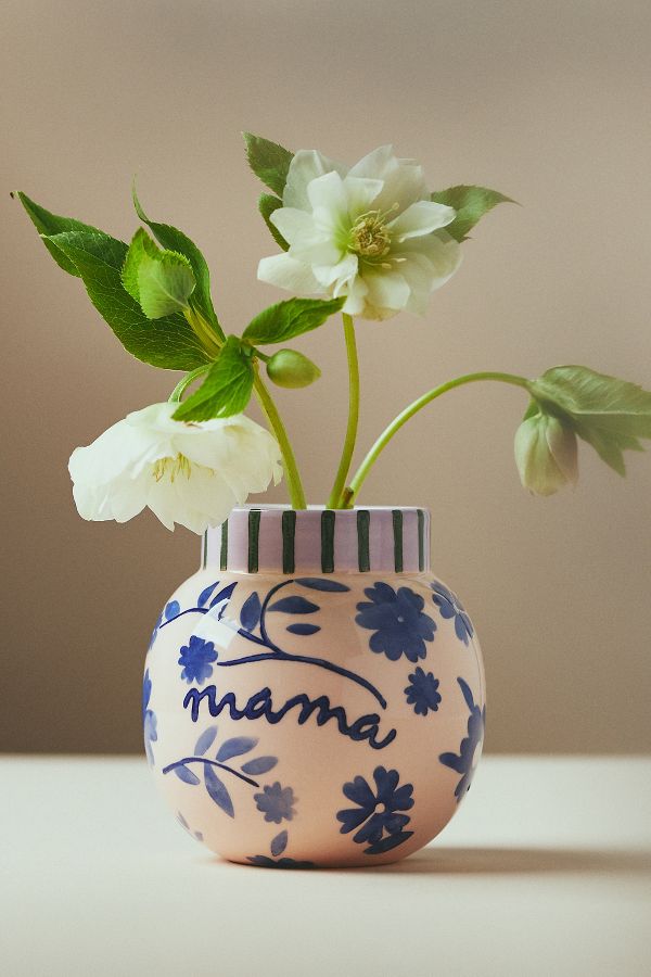 Slide View: 1: Mama Stoneware Bud Vase