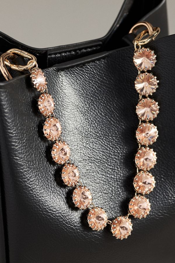 Slide View: 1: Crystal Chain Bag Charm