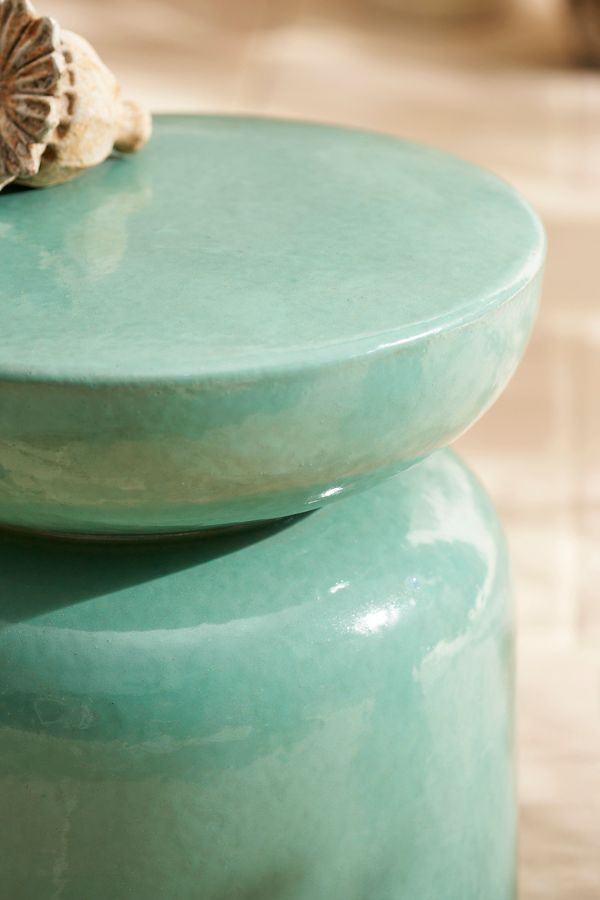 Slide View: 3: Acapulco Stoneware Stool