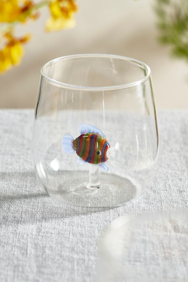 Slide View: 1: Fish Glass Tumbler