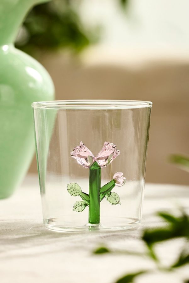 Slide View: 1: Bloom Glass Tumbler