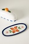 Thumbnail View 2: Valencia Citrus Stoneware Butter Dish