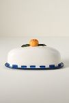 Thumbnail View 1: Valencia Citrus Stoneware Butter Dish