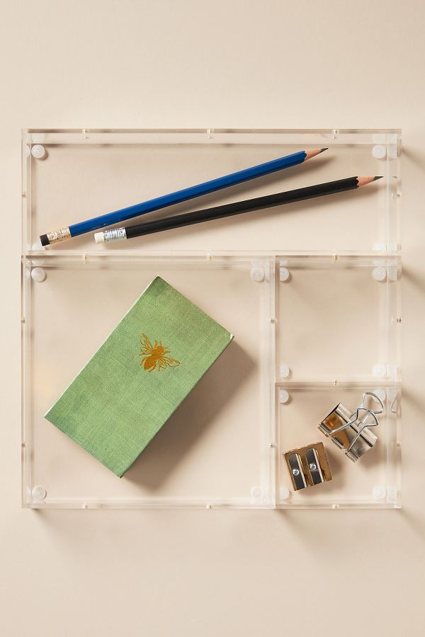 Slide View: 1: Acrylic Magnetic Drawer Organizer