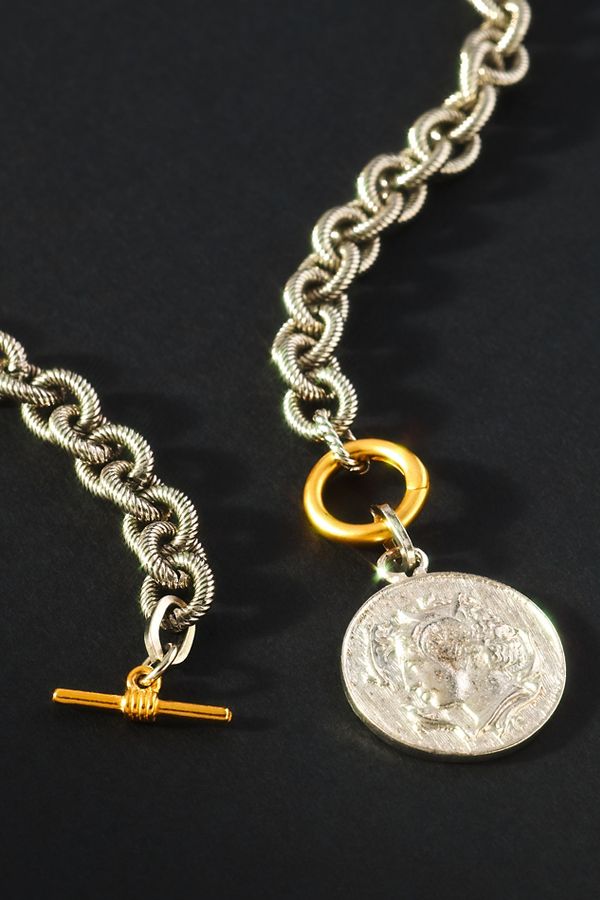 Slide View: 2: Elizabeth Cole Presley Charm Necklace