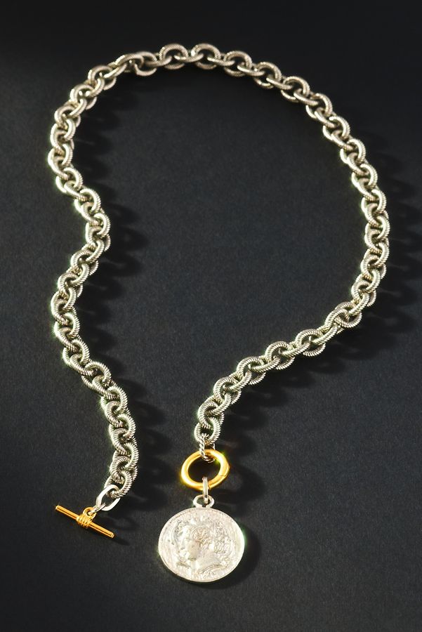 Slide View: 1: Elizabeth Cole Presley Charm Necklace