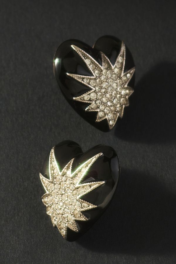 Slide View: 1: Elizabeth Cole Heart of Tefiti Earrings