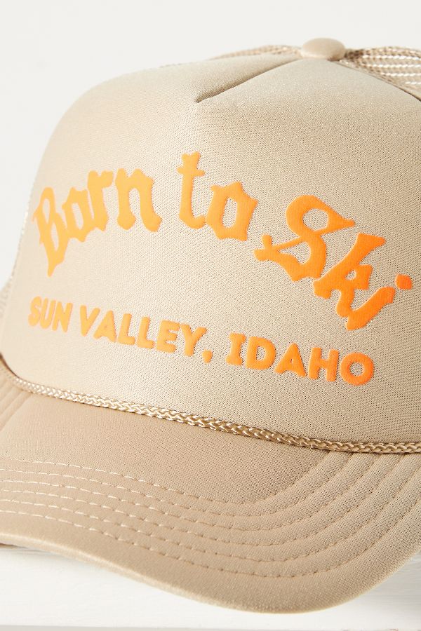 Slide View: 4: Ascot + Hart Born to Ski Trucker Hat