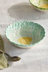 Slide View: 2: Painted Flower Nut Bowl