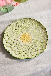 Slide View: 3: Painted Flower Serving Platter