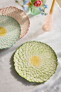 Slide View: 1: Painted Flower Serving Platter