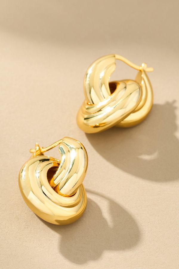 Slide View: 1: Paloma Huggie Hoop Earrings