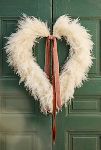 Thumbnail View 2: Ivory Pampas Grass Heart Wreath