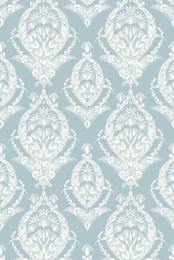 Slide View: 2: Arlie Botanical Damask Wallpaper