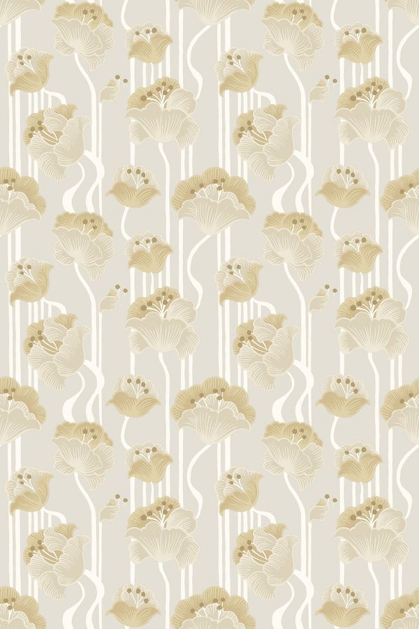 Slide View: 2: Mirth Studio Shirley Deco Floral Peel-and-Stick Wallpaper