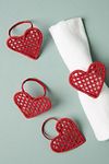 Thumbnail View 1: Handwoven Heart Napkin Rings, Set of 4