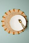 Thumbnail View 1: Handwoven Carrot Round Placemat