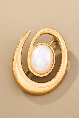 Heaven Mayhem Pearl Swirl Brooch