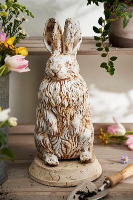 Cast Iron Standing Rabbit