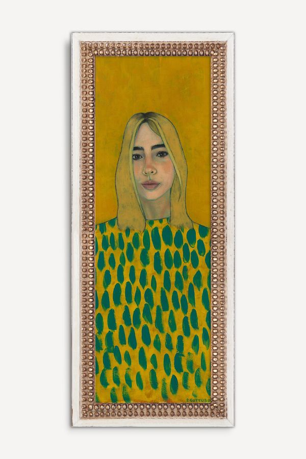 Slide View: 1: Blonde Yellow Girl Wall Art