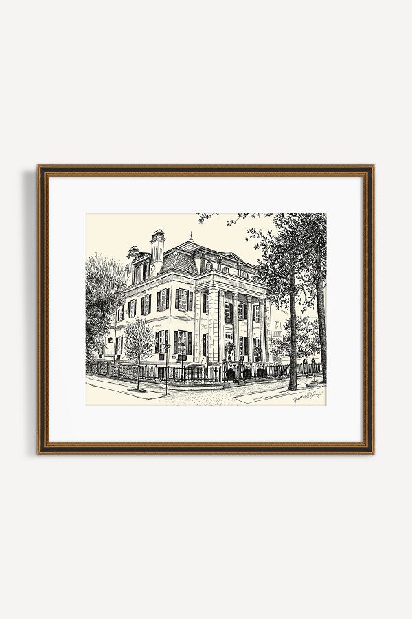 Slide View: 1: Harper Fowlkes House Savannah Wall Art