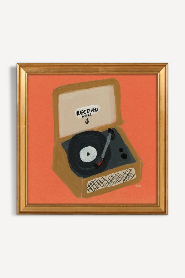 Slide View: 1: Record Here Wall Art