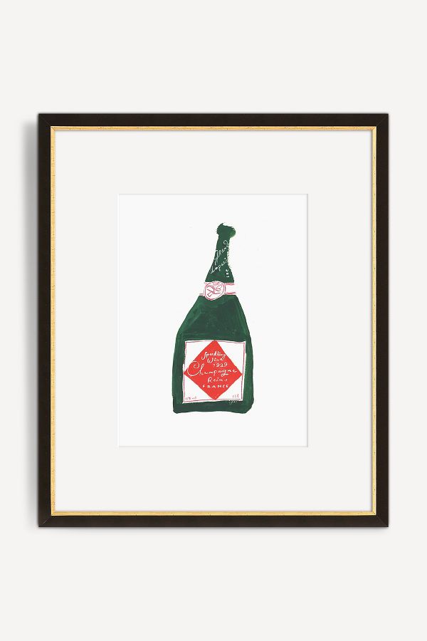 Slide View: 1: Champagne Wall Art