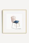 Thumbnail View 1: Portrait of the Bertoia Side Chair in Rose Gold Wall Art