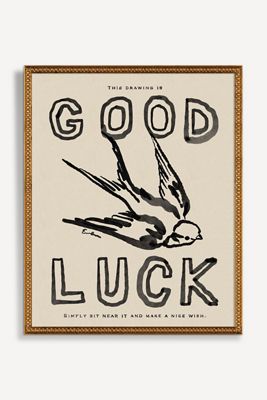 Good Luck Drawing Wall Art
