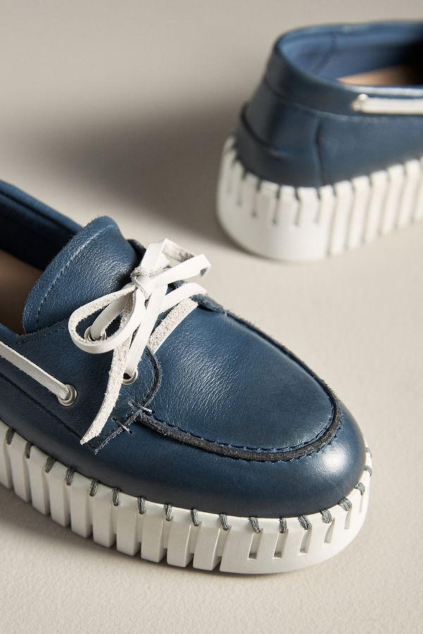 Slide View: 3: Silent D Brodies Platform Boat Shoes