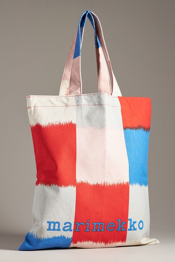 Slide View: 1: Marimekko Linen Blend Canvas Tote