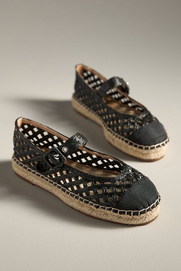 Slide View: 2: Bibi Lou Raffia Mary Jane Flats