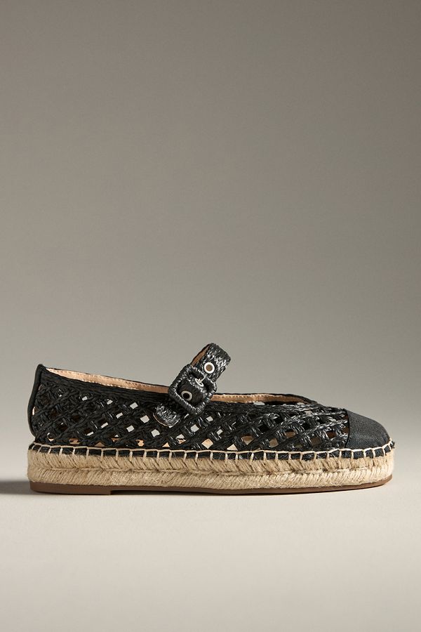 Slide View: 1: Bibi Lou Raffia Mary Jane Flats