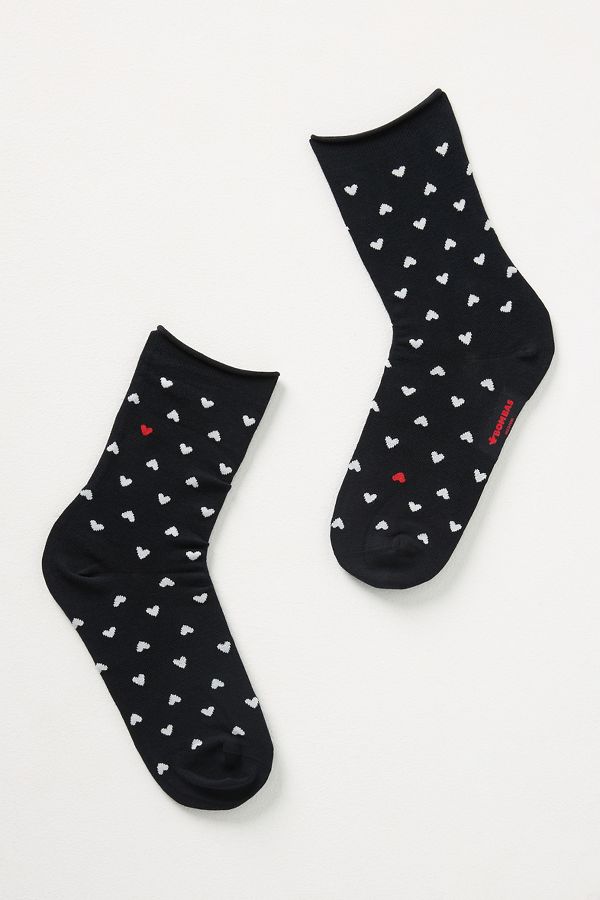 Slide View: 1: Bombas Tossed Hearts Socks