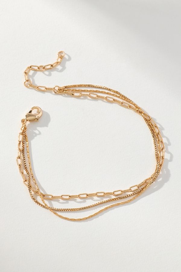 Slide View: 1: Thatcha Rosalie Triple Strand Bracelet