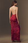 Thumbnail View 2: Katie May Leyla Cowled Halter Open-Back Knotted Jersey Maxi Dress