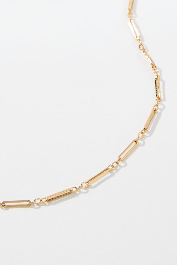 Slide View: 2: Clare V. Paperclip Chain Necklace