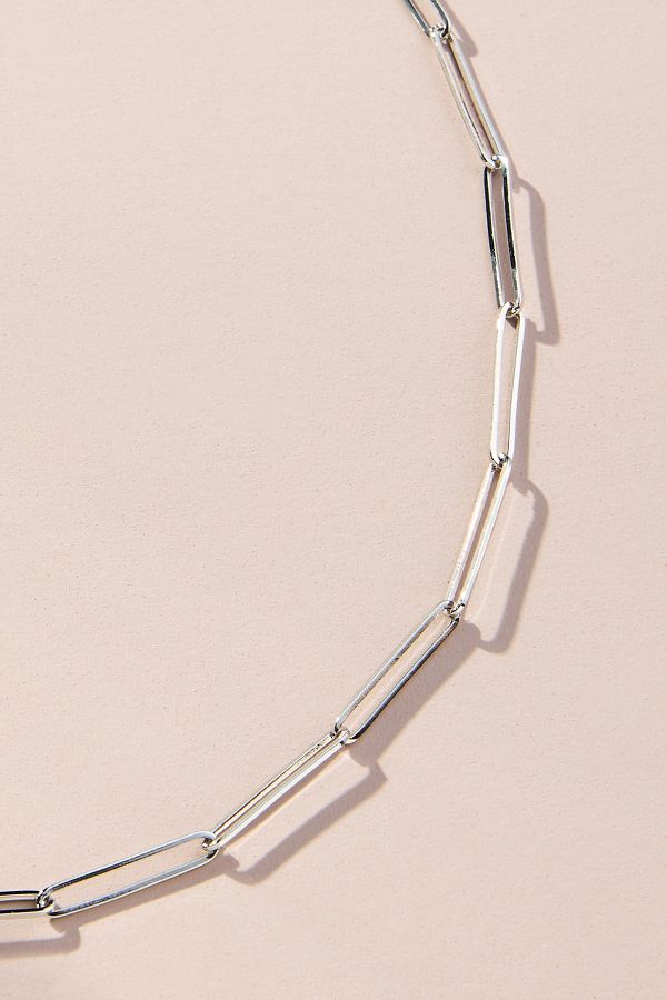 Slide View: 2: Paperclip Charm Necklace