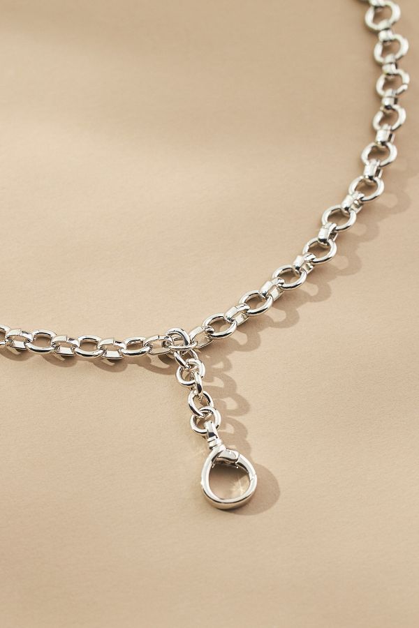 Slide View: 2: BYO Charm Linked Lariat Necklace