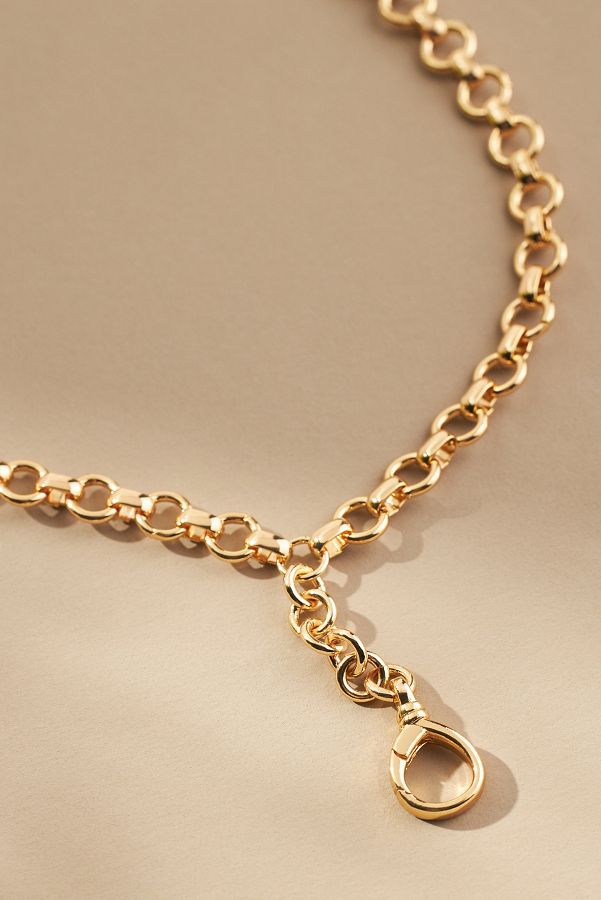 Slide View: 2: BYO Charm Linked Lariat Necklace