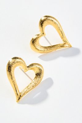 LYNYER Open Heart Post Earrings