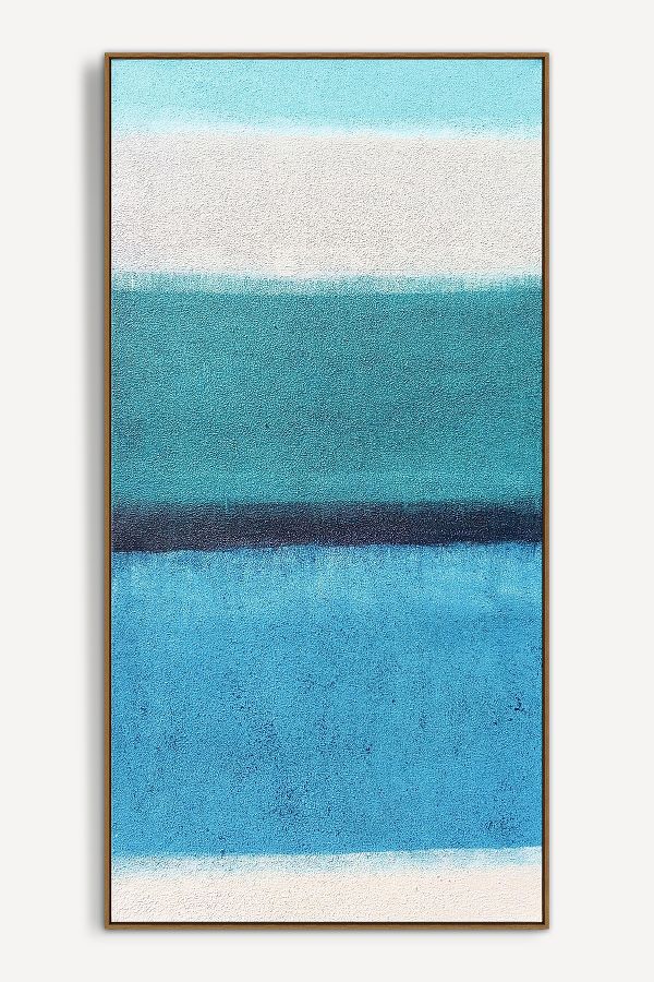 Slide View: 1: A Warm Turquoise Scarf Wall Art