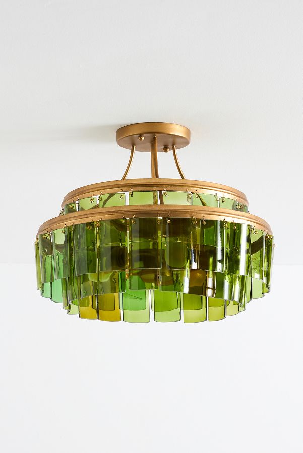 Slide View: 2: Vintner Glass Semi-Flush Mount