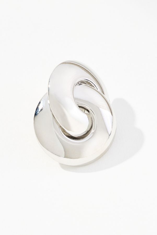 Slide View: 2: Interlocked Circle Post Earrings