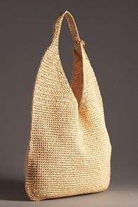 Slide View: 3: The Love Knot Slouchy Bag: Raffia Buckle Edition